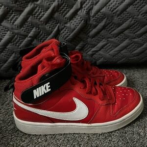 Red Nike court visions shoes size 5.5